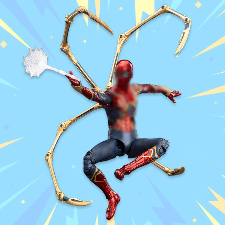 LonullyMege Iron Spider Figuras de acción de 7 pulgadas, escala 1\/...