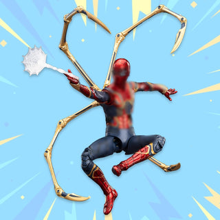 LonullyMege Iron Spider Figuras de acción de 7 pulgadas, escala 1\/...