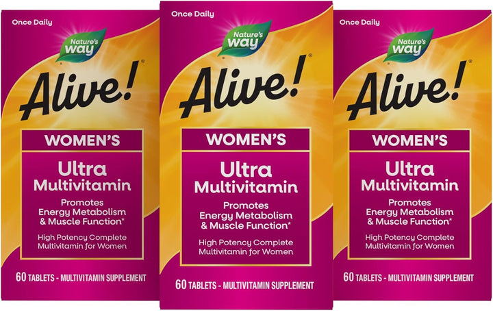 Nature's Way ¡Alive! Ultra Multivitamínico para mujeres, vitami...