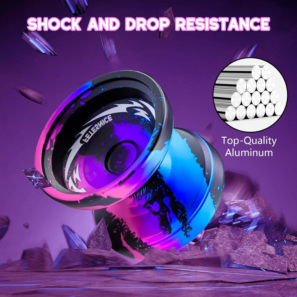 FS23 Finger Spin Yoyo - Yoyo profesional de trucos de metal para niños
