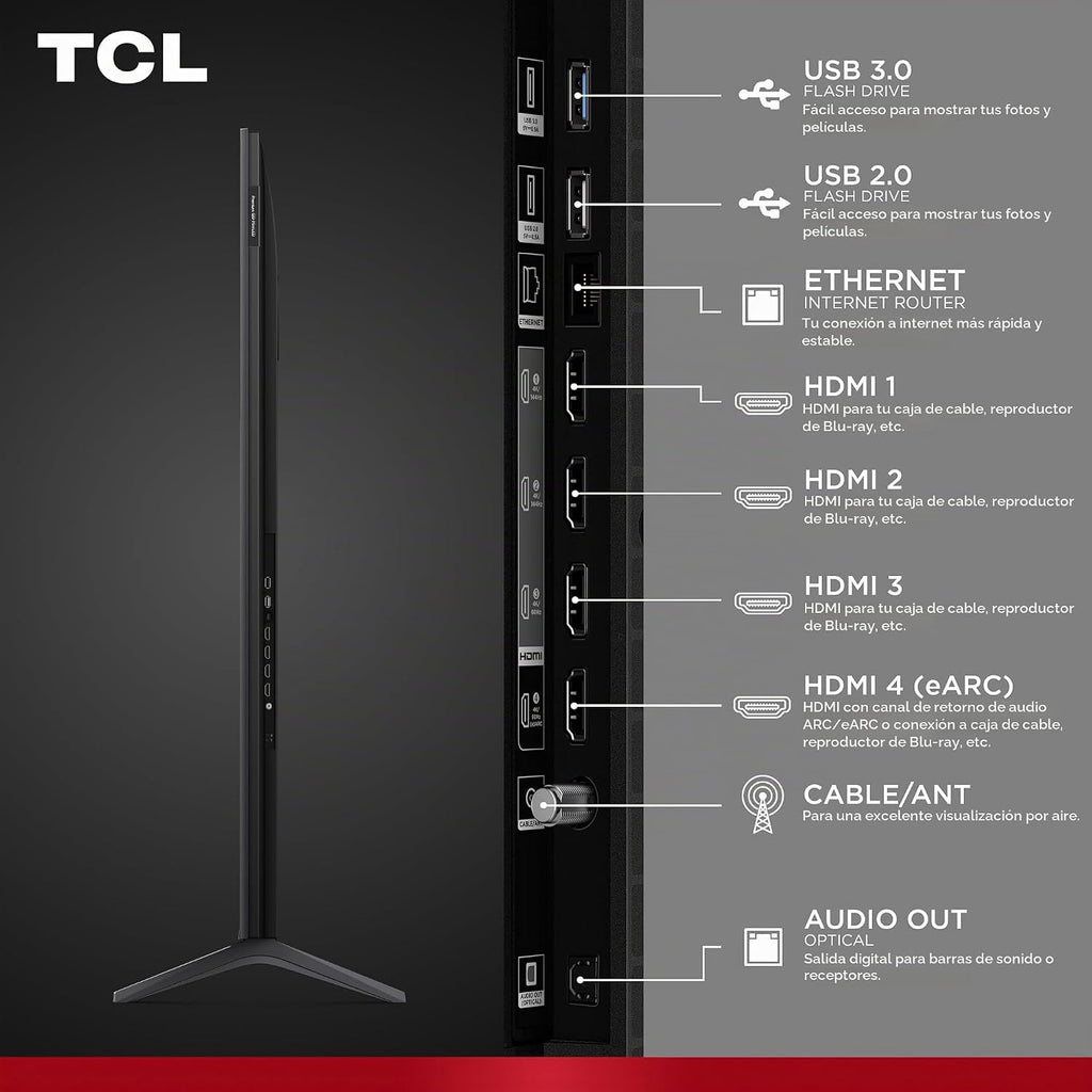 TCL 65" QM64L alto contraste QD-MINI-LED 4K AI Smart Fire TV
