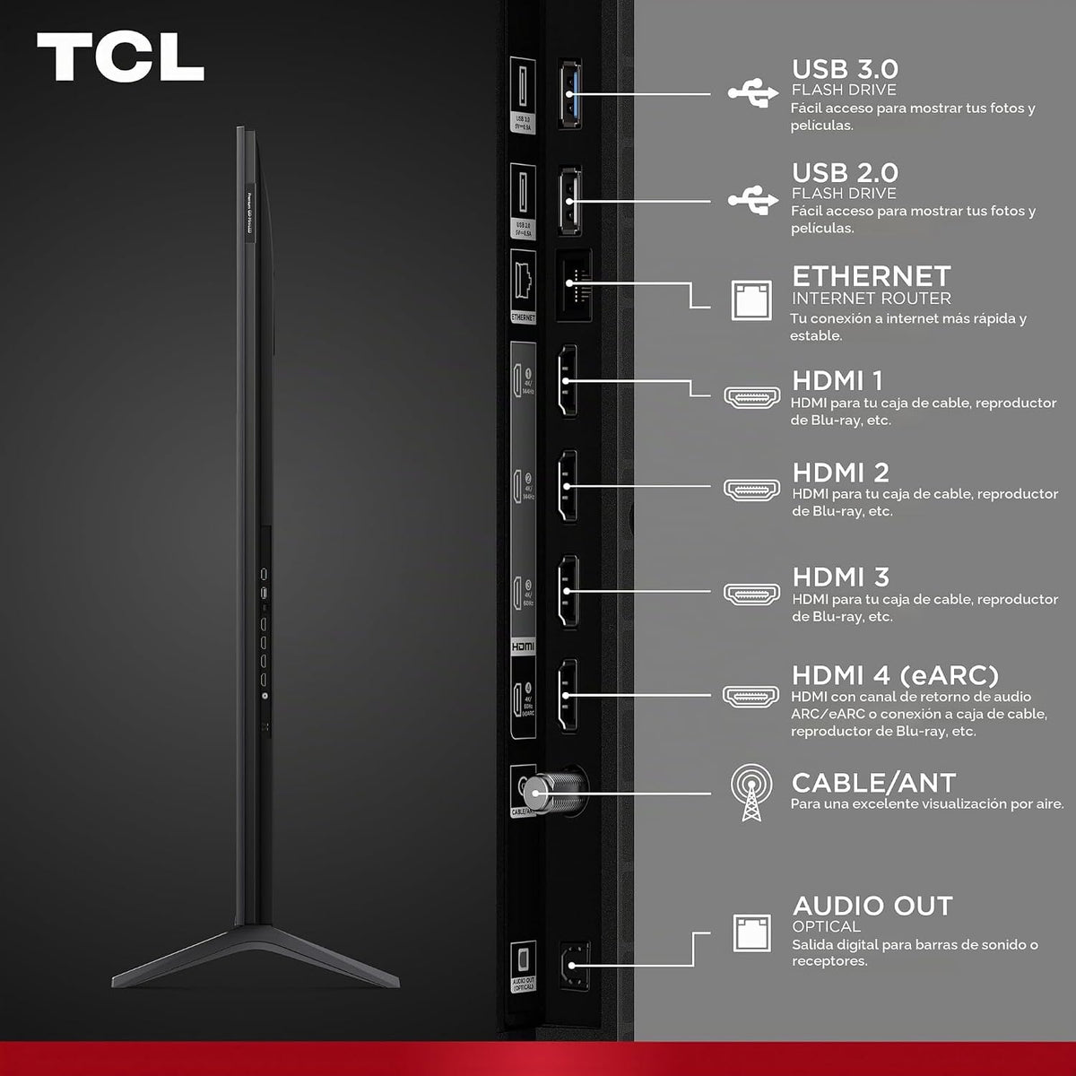 TCL 65" QM64L alto contraste QD-MINI-LED 4K AI Smart Fire TV