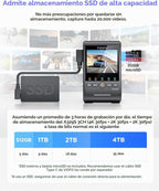 VIOFO A329S 4K+2K+2K Dash Cam cabina delantera y trasera, STARVIS 2 HDR