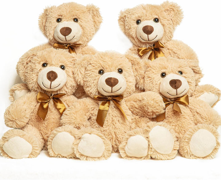 LELELONG Paquete de 5 Osos de Peluche a Granel de 13.5 Pulgadas Oso...
