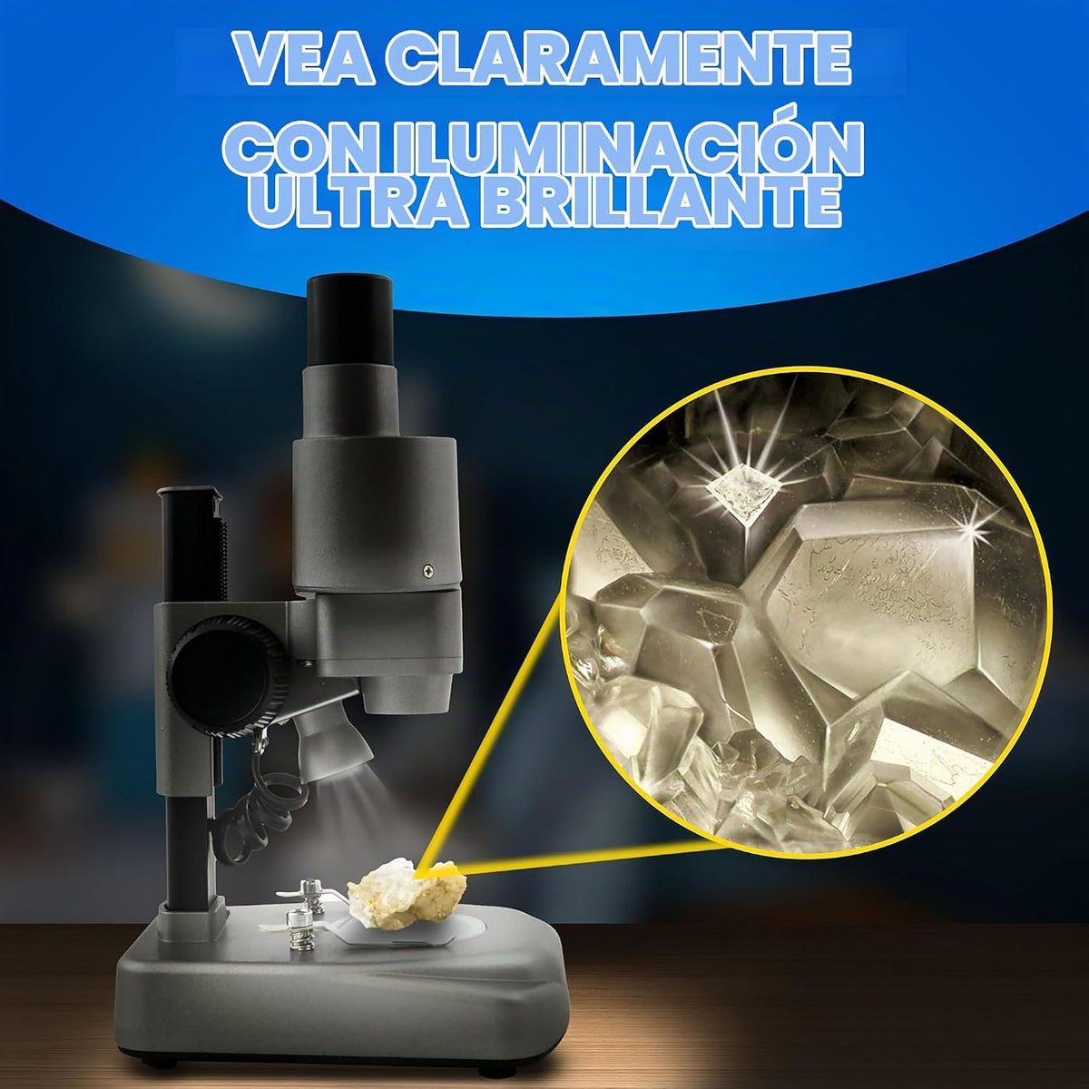 Microscopio de laboratorio de National Geographic con más de 50 accesorios