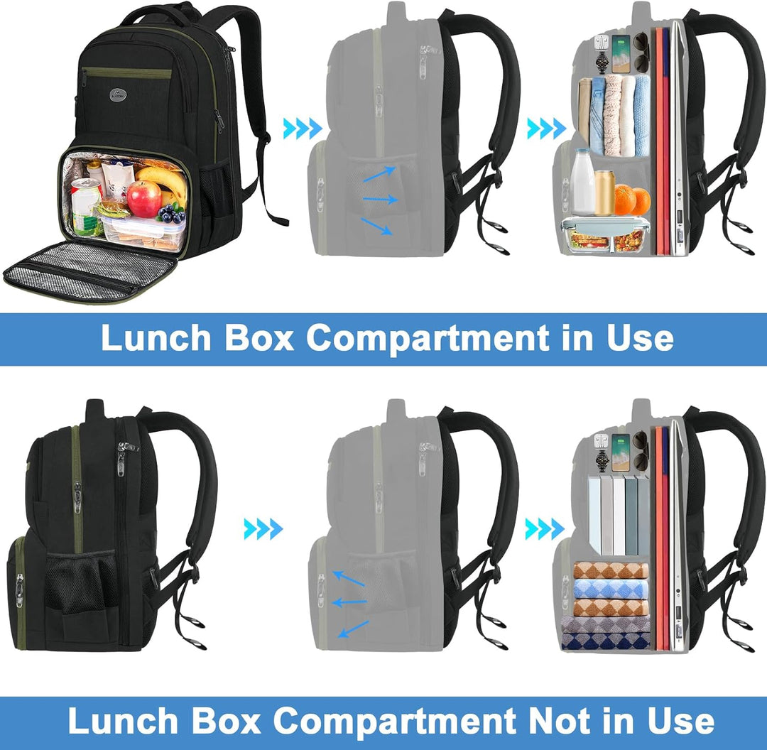 MATEIN Mochila para laptop para hombres con compartimento para el a...