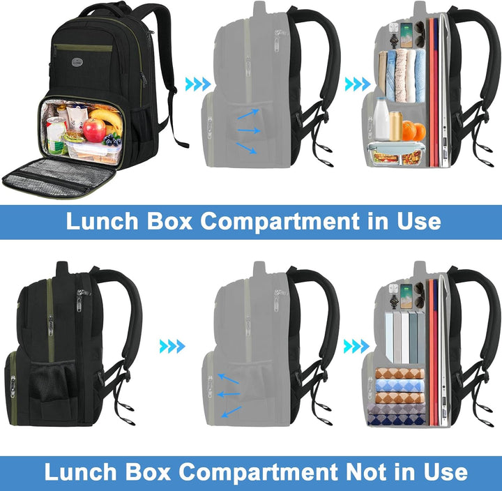 MATEIN Mochila para laptop para hombres con compartimento para el a...