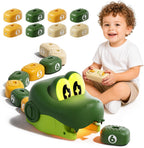 Rc Snake Eating Toys For Kids 6-12, 8 bloques magnéticos de tren de riel