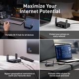 GLiNet GL-BE3600 Router Portátil de Viaje Wi-Fi 7 de Doble