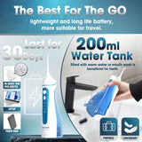 Nicwell - Irrigador dental inalámbrico para hilo dental: 4 modos, p...