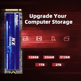 KingSpec NX Series 512GB Gen3x4 NVMe M.2 SSD, hasta 3500 MB\/s, uni...