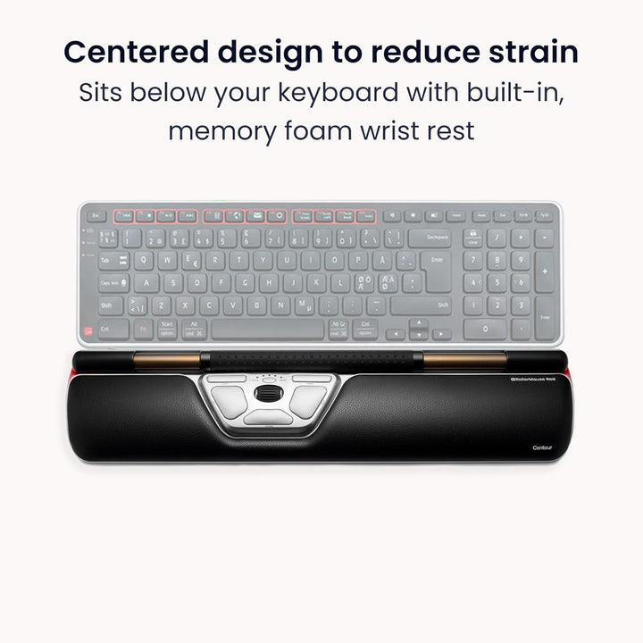 Contour RollerMouse - Mouse ergonómico rojo para hombro, antebrazo...