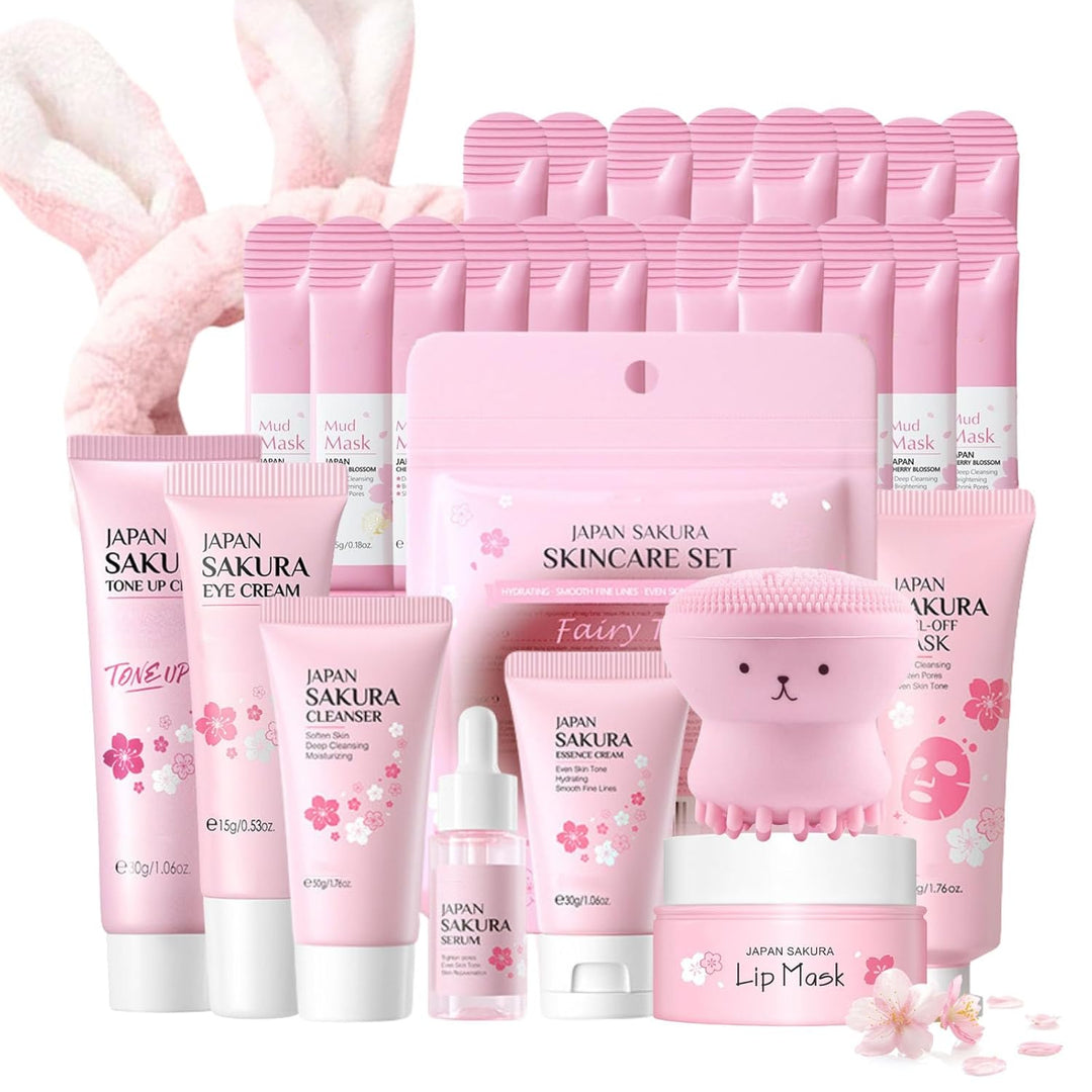 Set de cuidado de piel Sakura de Japón para adolescentes - Evolviqu...