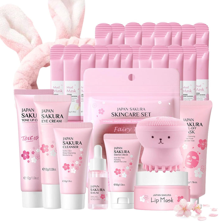 Set de cuidado de piel Sakura de Japón para adolescentes - Evolviqu...