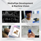 Jetson Nano ROS2 Robot Lidar Mapeo de Navegación con Pantalla táctil de 7 pulgadas, Chasis Inteligente Ackermann para Auto, Programación en Python, IA Reconocimiento Visual para Adultos, Kit educativo