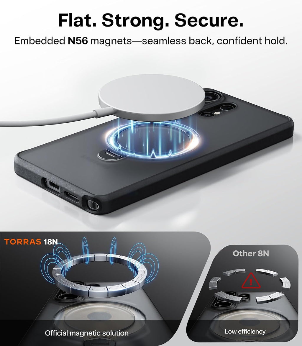TORRAS Q3 Spin - Funda para Samsung Galaxy S26 Ultra con soporte magnético
