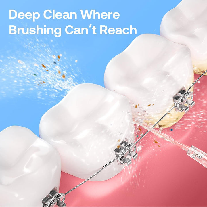 Bitvae Water - Púas de dientes dentales con hilo dental, limpiador...