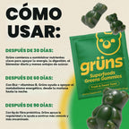 Gruns Adult Greens Gummies & Daily Multivitamin, Prebiotic Fiber, 28 ct