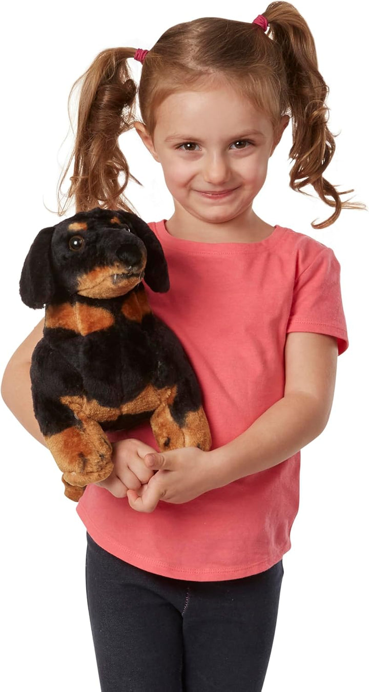 Melissa & Doug Dachshund Gigante - Perro de Peluche Realista Grande