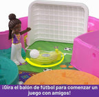 Polly Pocket Juego compacto, fiesta de piñata con 2 micro muñecas y accesorios, juguetes de viaje con revelaciones sorpresa