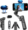 AOCHUAN Versión XE AI, estabilizador gimbal para smartphone, seguimiento de IA sin aplicación, control de gestos, gimbal Inception de 360° con TikTok YouTube, trípode de mano plegable de 3 ejes para