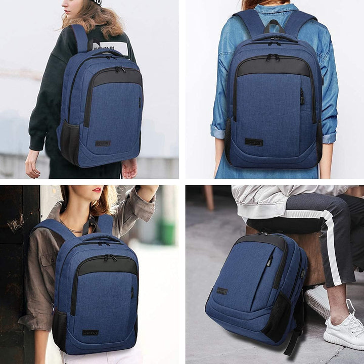 Monsdle Mochila de Viaje para Laptop Antirrobo con Puerto de Carga...