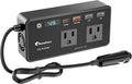 Inversor de coche de 200 W 12 V-110 V convertidor de CA LED USB-C