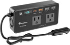 Inversor de coche de 200 W 12 V-110 V convertidor de CA LED USB-C