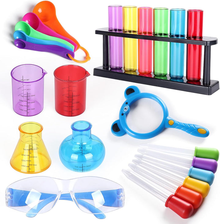 TOUHKAN - Kits científicos para niños de 3 a 5 tubos de ensayo con...