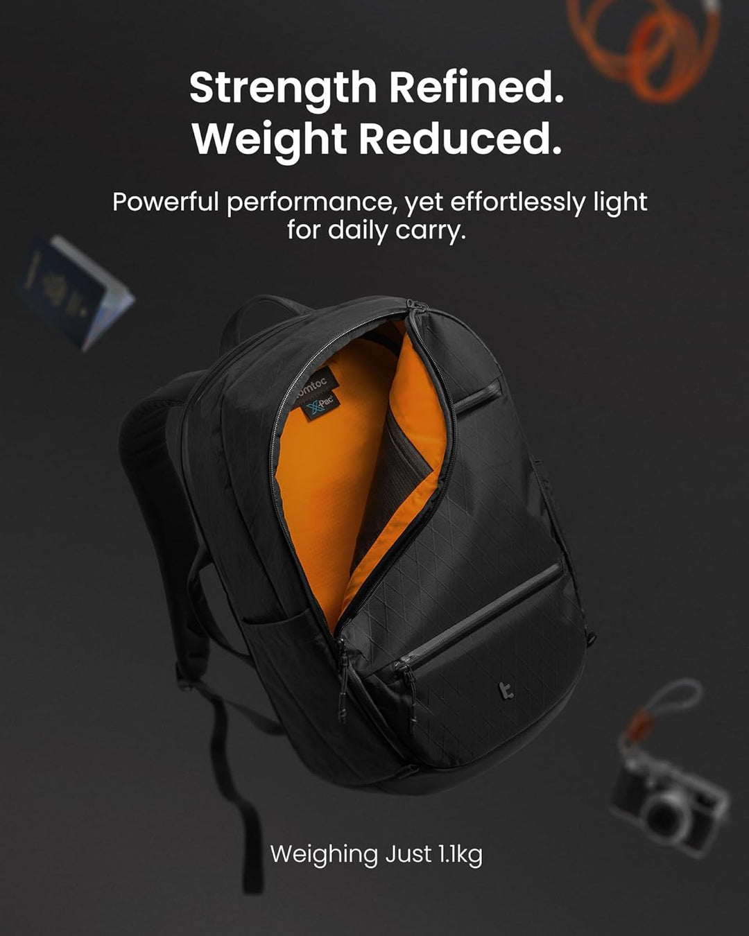 tomtoc X-Pac, mochila para laptop de 26 litros, bolsa de trabajo gr...