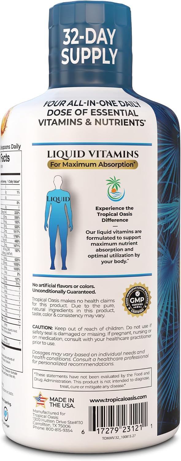 Multivitamínico líquido premium para hombres | Multivitamínico para...