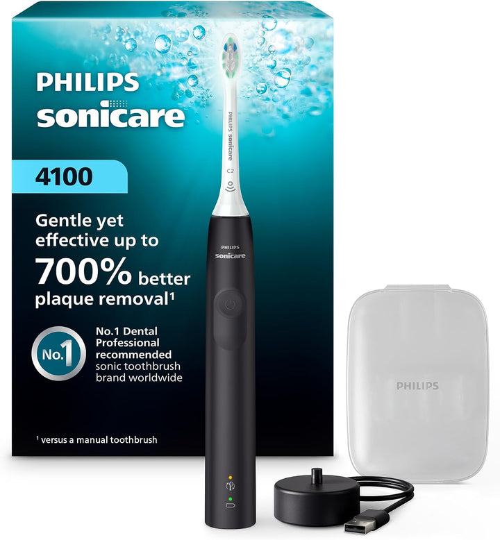 Philips Sonicare Cepillo de dientes eléctrico recargable 4100, elim...