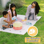 Nuby Alfombra de juego plegable reversible para bebé, 77 x 58 pulgadas, XXL