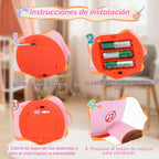 Juguete de jirafa bailarina, juguete de peluche para bebé, canción que canta para niños pequeños, juguete musical brillante para regalo de cumpleaños de bebé, juguete de jirafa Groovy (jirafa rosa)