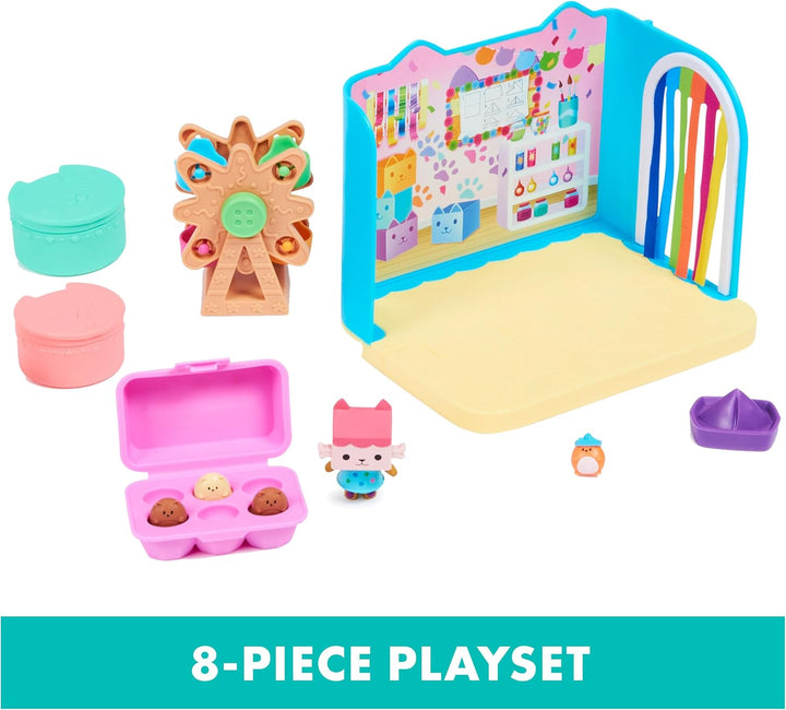 Gabby's Dollhouse, habitación Baby Box Cat Craft-A-Riffic con f...