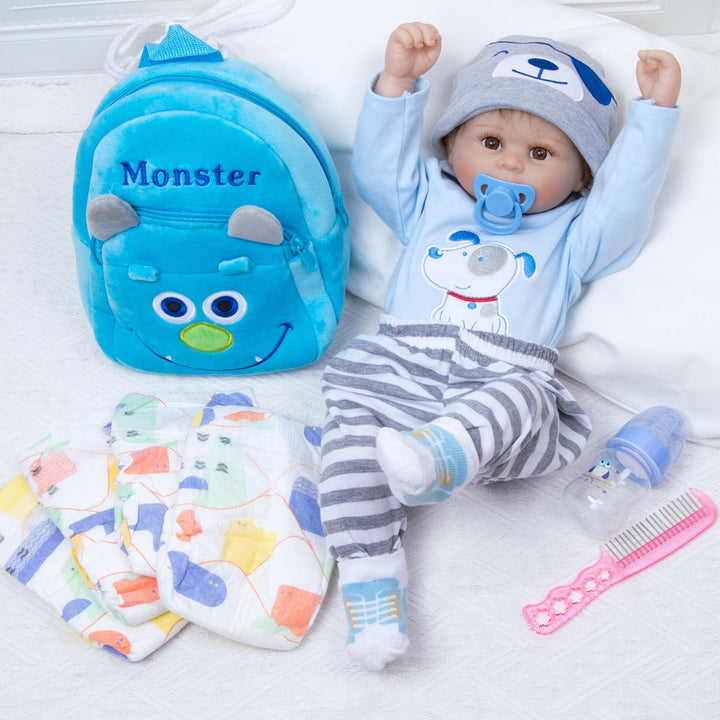 PEDOLLTREE Juego de 12 piezas de ropa de muñeca Reborn para bebé, c...