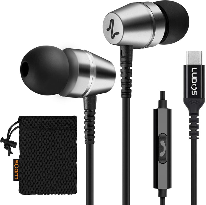 LUDOS OMNITONE Auriculares USB C para iPhone 17 16 15 Pro Max Plus...