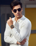 BENYAR Reloj para hombre analógico cronógrafo de cuarzo, impermeable, luminoso, de diseñador, relojes de pulsera para hombre, para negocios, trabajo, deporte, casual, con correa de silicona
