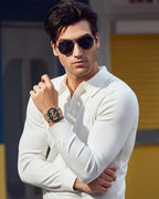 BENYAR Reloj para hombre analógico cronógrafo de cuarzo, impermeable, luminoso, de diseñador, relojes de pulsera para hombre, para negocios, trabajo, deporte, casual, con correa de silicona