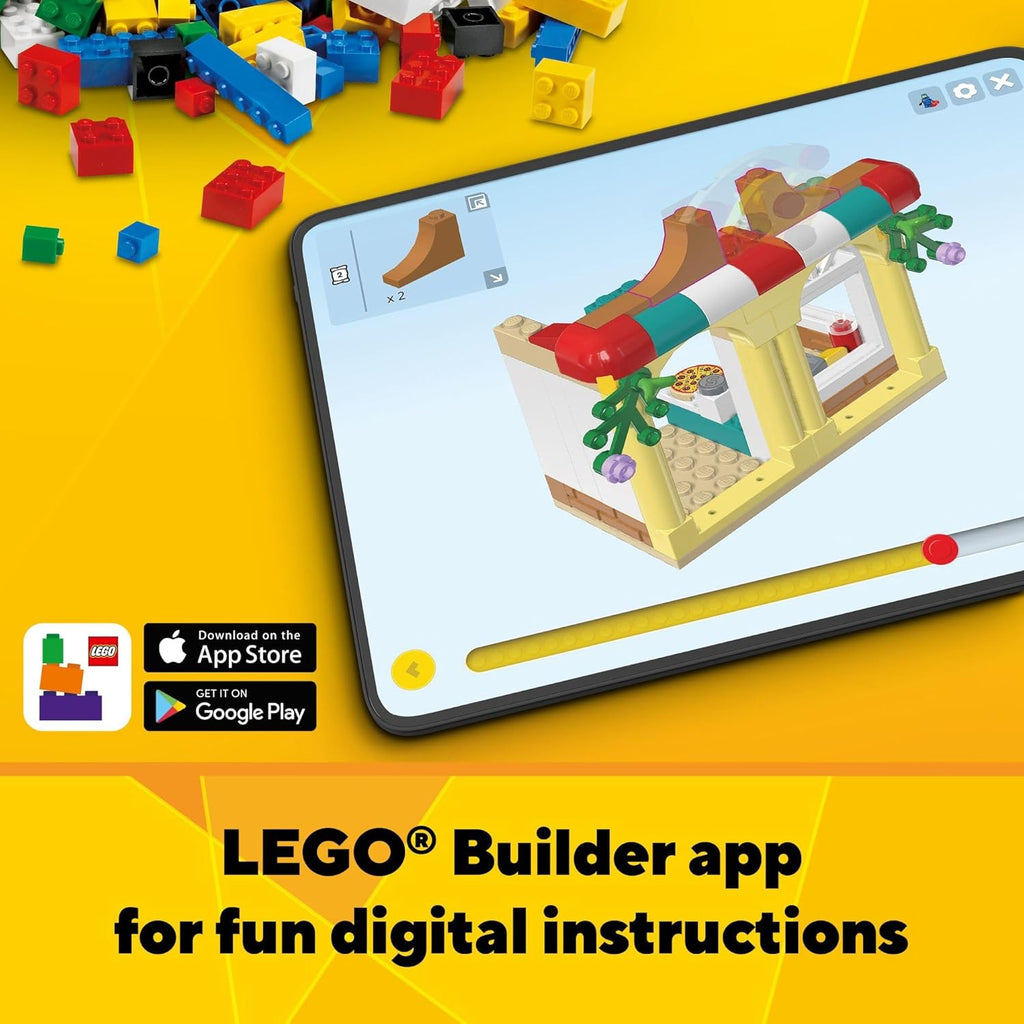 LEGO Creator 31142 - Juego de construcción de montaña rusa espacial 3 en 1 con montaña rusa, torre de caída, carrusel y 5 minifiguras, parque de diversiones reconstruible para niños de 9 años en