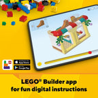 LEGO Creator 31142 - Juego de construcción de montaña rusa espacial 3 en 1 con montaña rusa, torre de caída, carrusel y 5 minifiguras, parque de diversiones reconstruible para niños de 9 años en