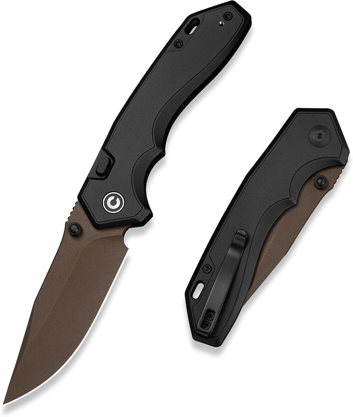 CIVIVI Elite Brova - Cuchillo de bolsillo, hoja CPM S35VN de 3.41 pulgadas