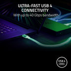 Razer Base USB 4, 14 puertos, compatible con Windows y Mac, color blanco