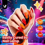 VANREESA Juego de 24 esmaltes de uñas de gel de neón, colores brill...