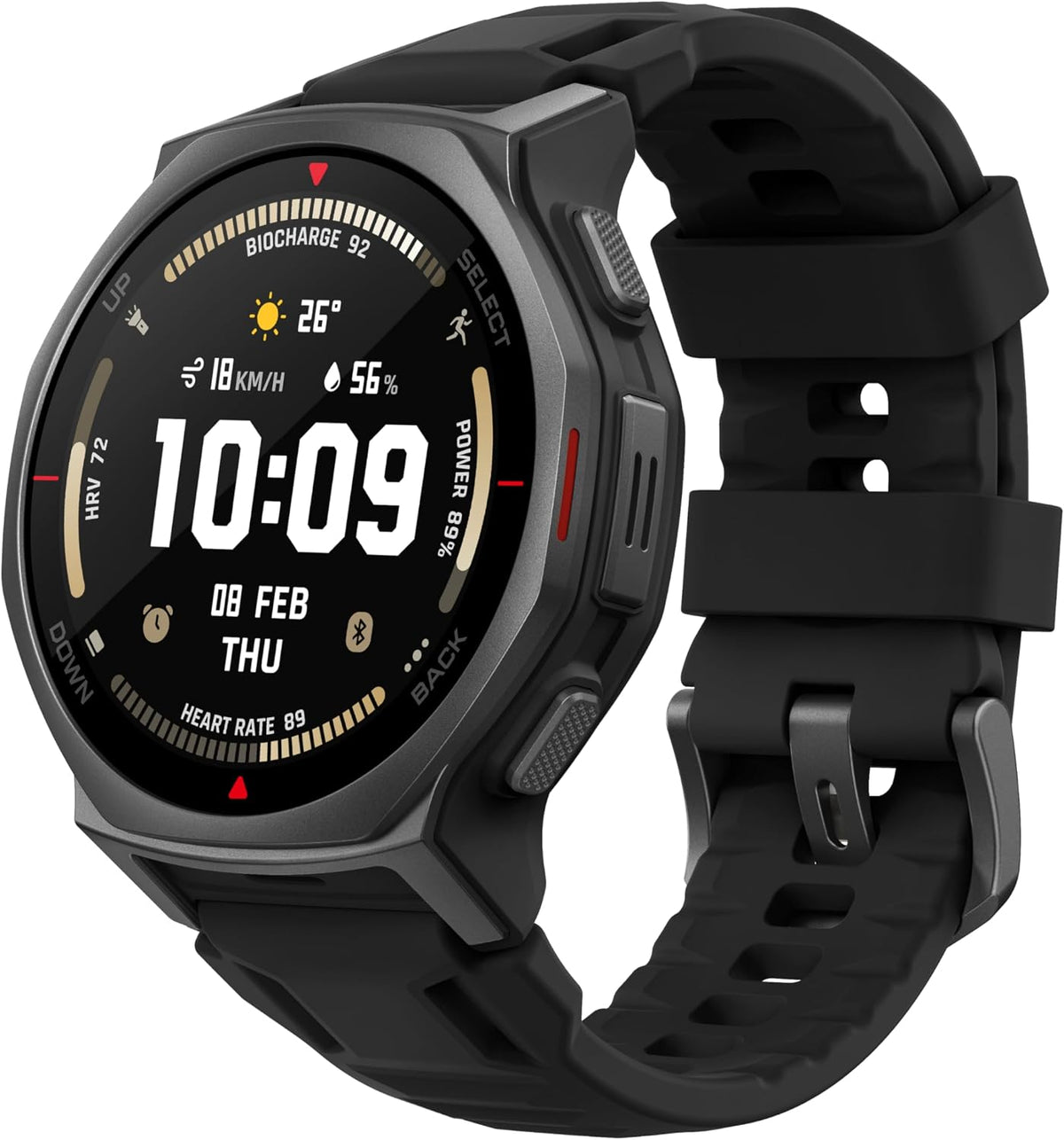 Amazfit T-Rex 3 Pro - Reloj inteligente, cristal de zafiro AMOLED de 1.32 pulgadas, iOS/Android