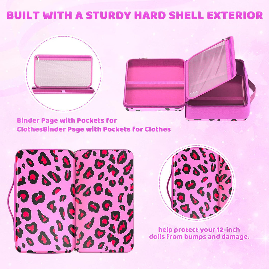 LININYHAO Funda de transporte compatible con muñecas Barbie de 12 p...