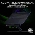 Razer Soporte ajustable para laptop, soporta teléfonos/tabletas de hasta 18
