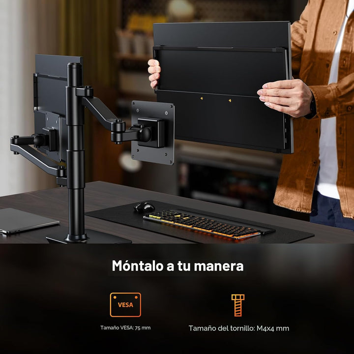 UPERFECT Monitor portátil QLED de 2.5K 240Hz, 16" 2560x1600 QHD...