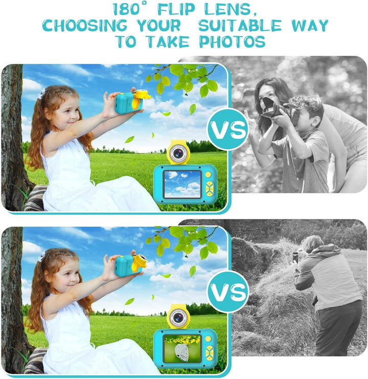 ARNSSIEN Cámara para niños, cámara digital de juguete para niños pe...