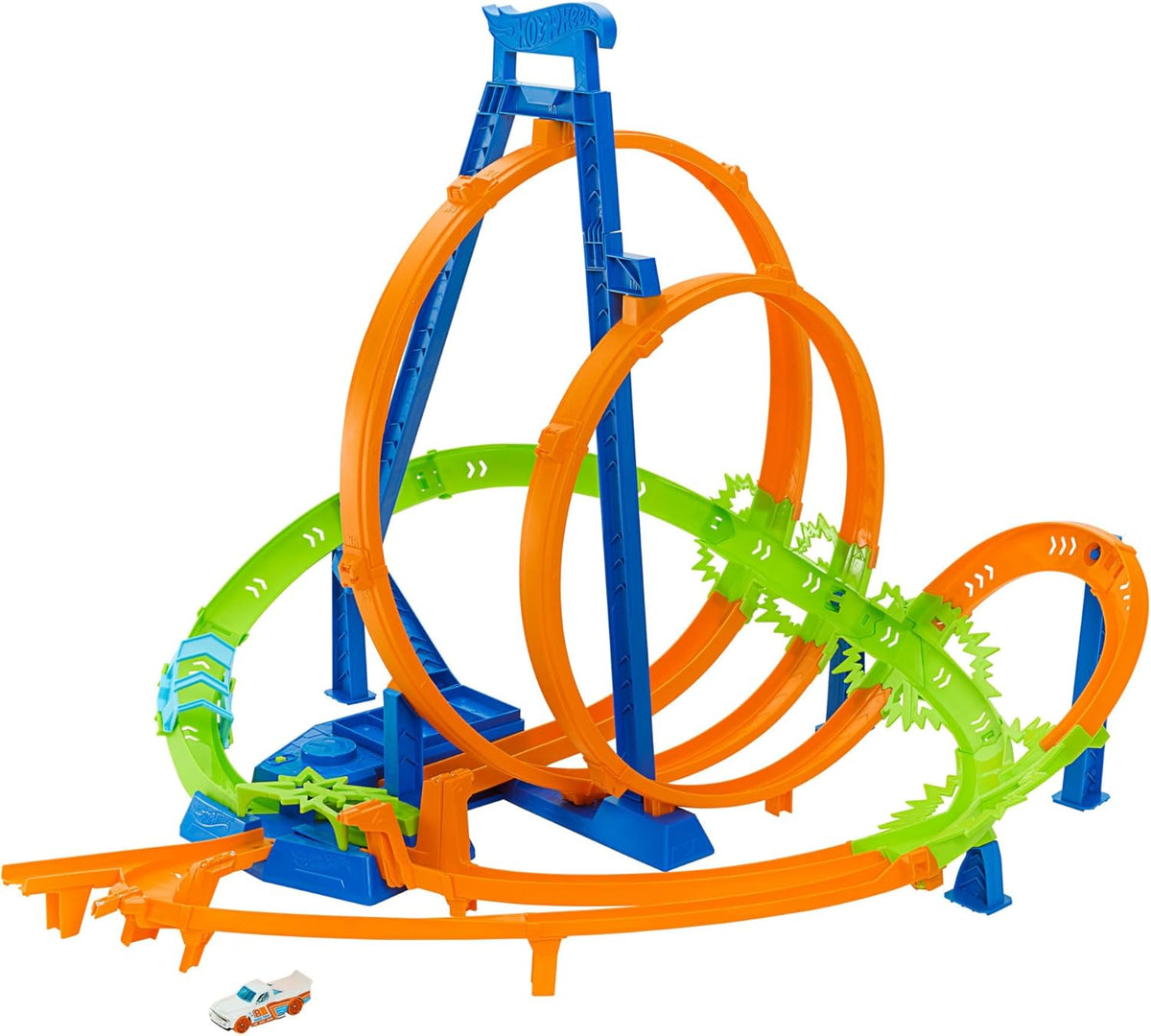 Hot Wheels - Juego de pista de autos de juguete Action Epic Crash D...